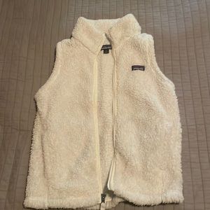 Zip front fleece vest